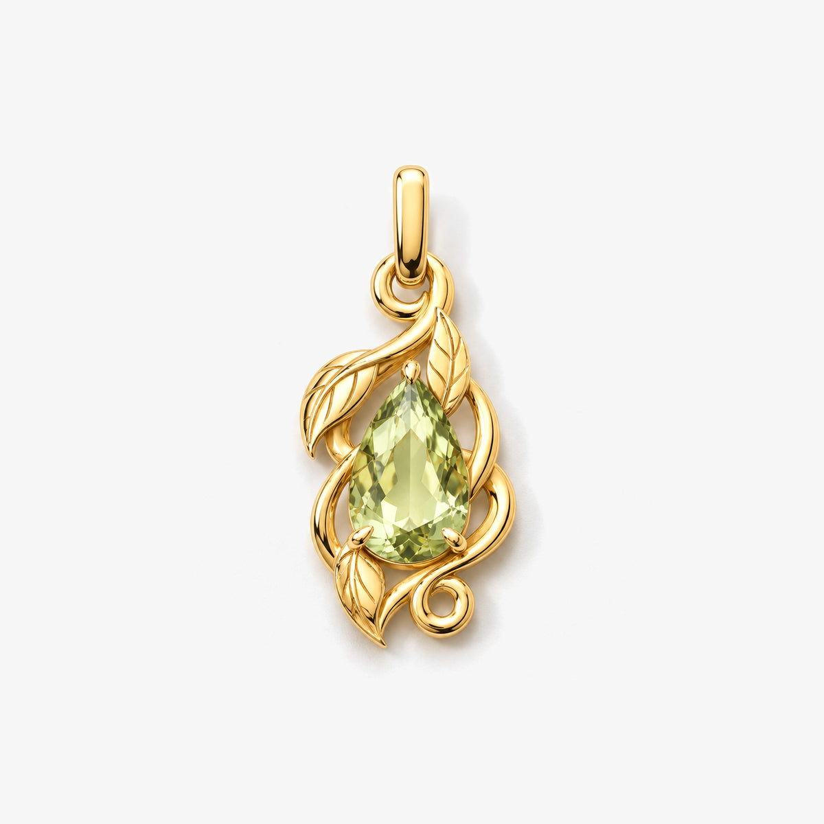 Earth Nation Vine Charm in gold, front view