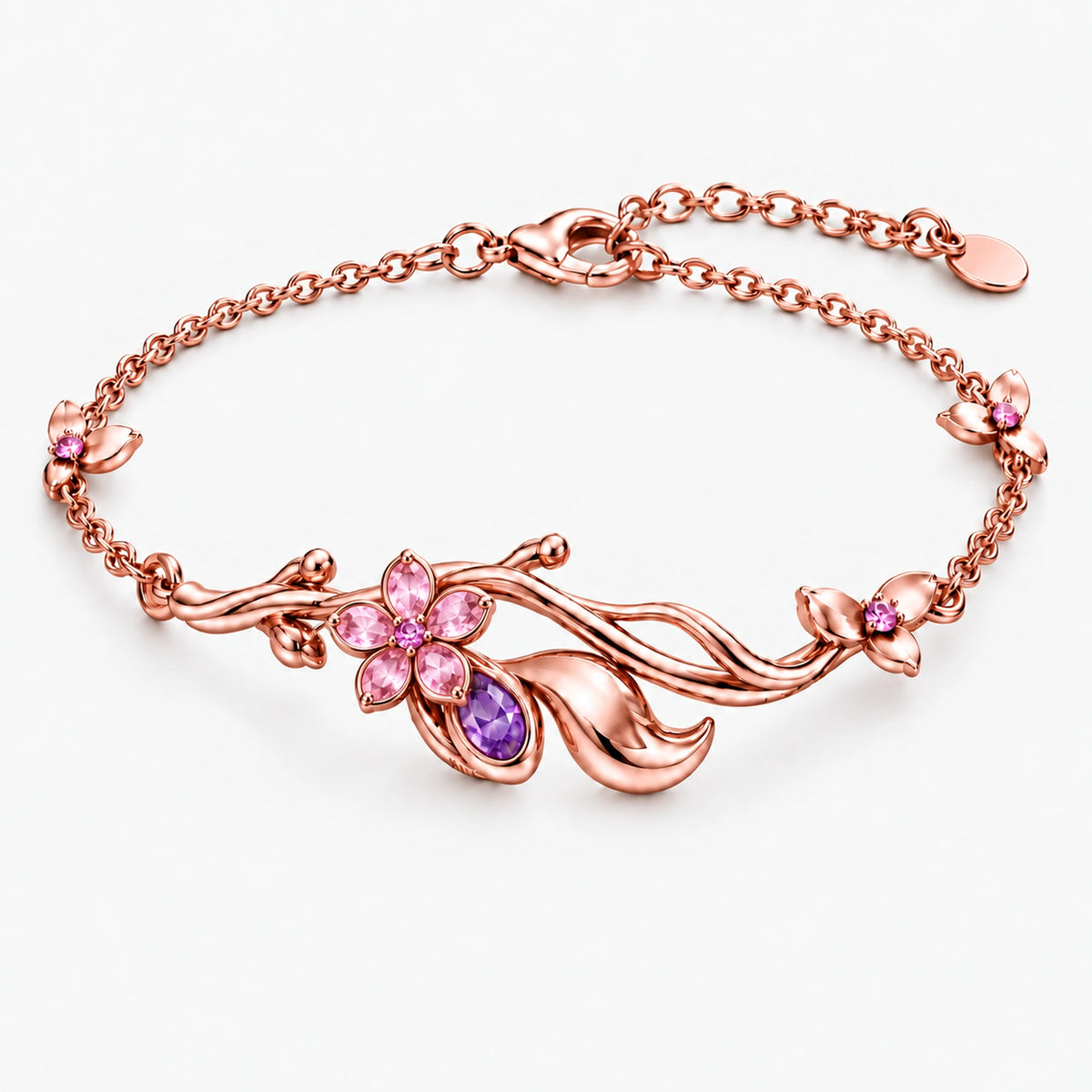 Yae Miko Bracelet in rose gold, front view