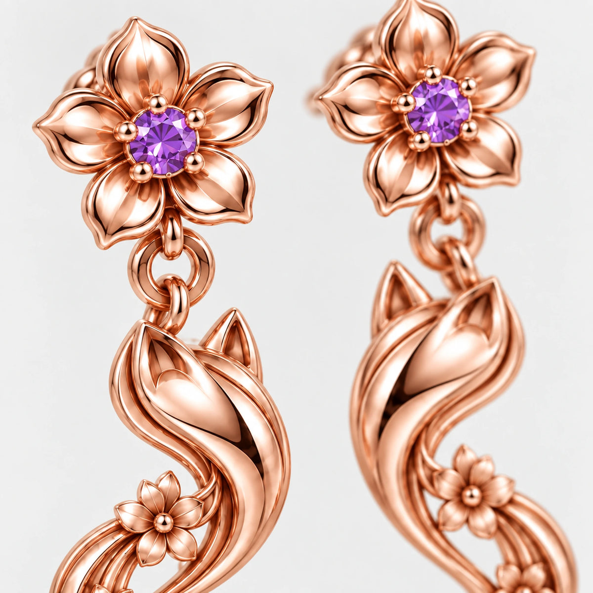 Yae Miko Earrings, close-up detail