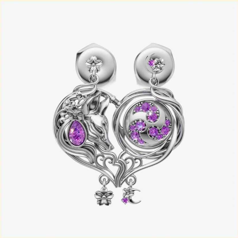 Yae Miko x Raiden Shogun Earrings - approved product image 3