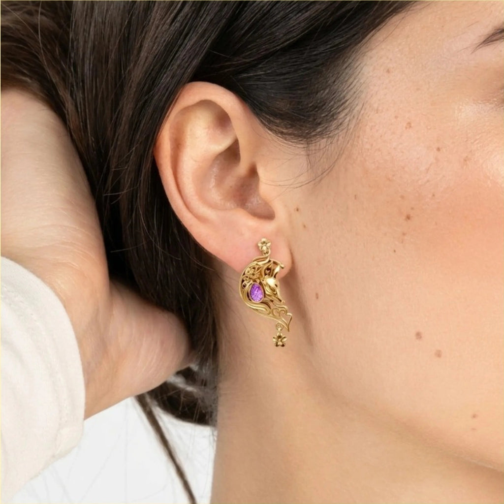 Yae Miko x Raiden Shogun Earrings - approved product image 6