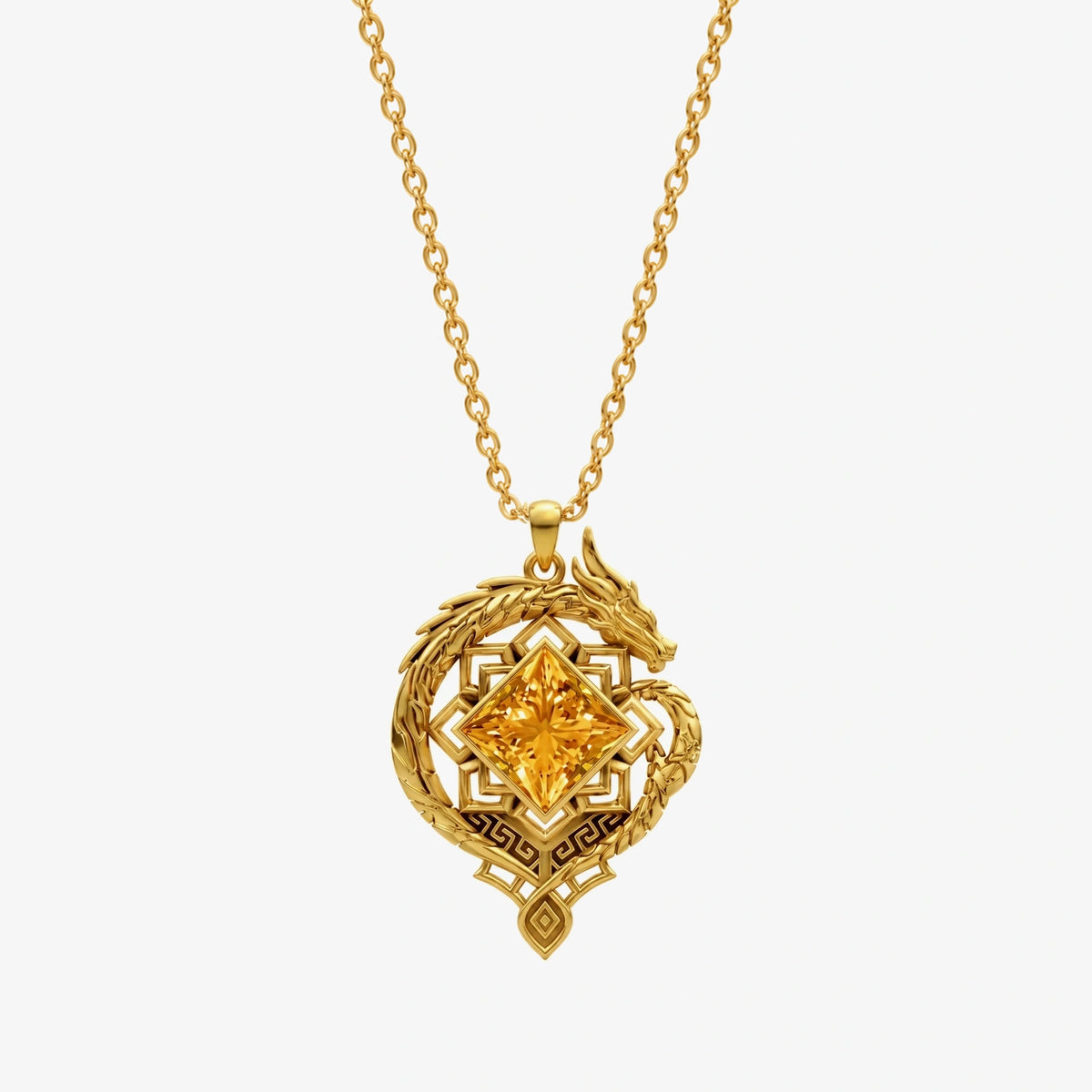 Zhongli Necklace image 1 Gold front