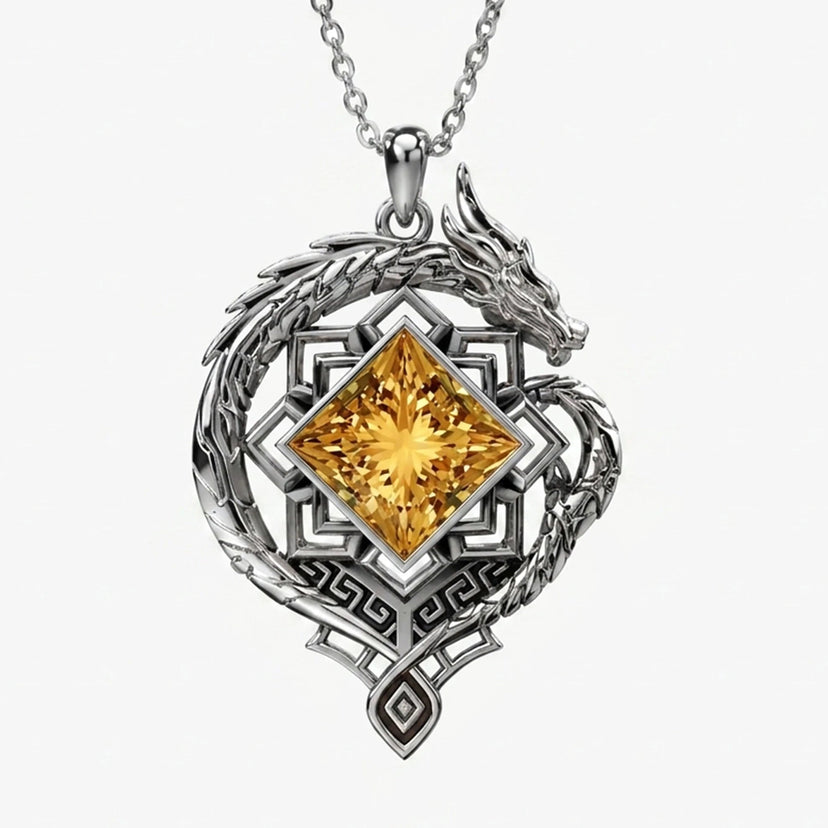 Zhongli Necklace image 5 Silver front
