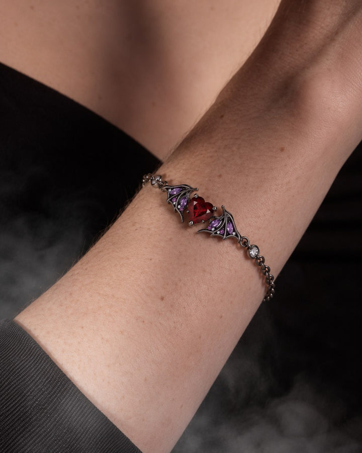 The Durin Bracelet in Royal Black, worn